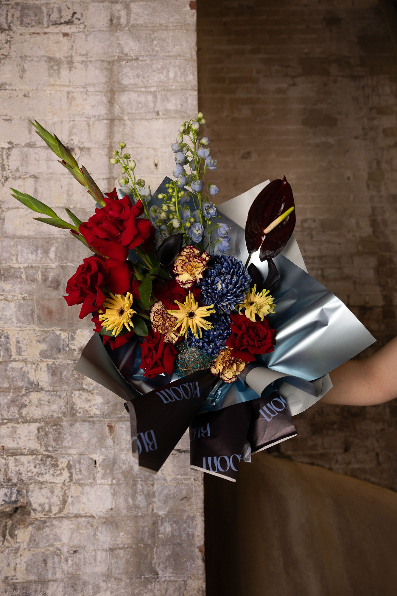 Electric bold bouquet, The Bloom Room Townsville
